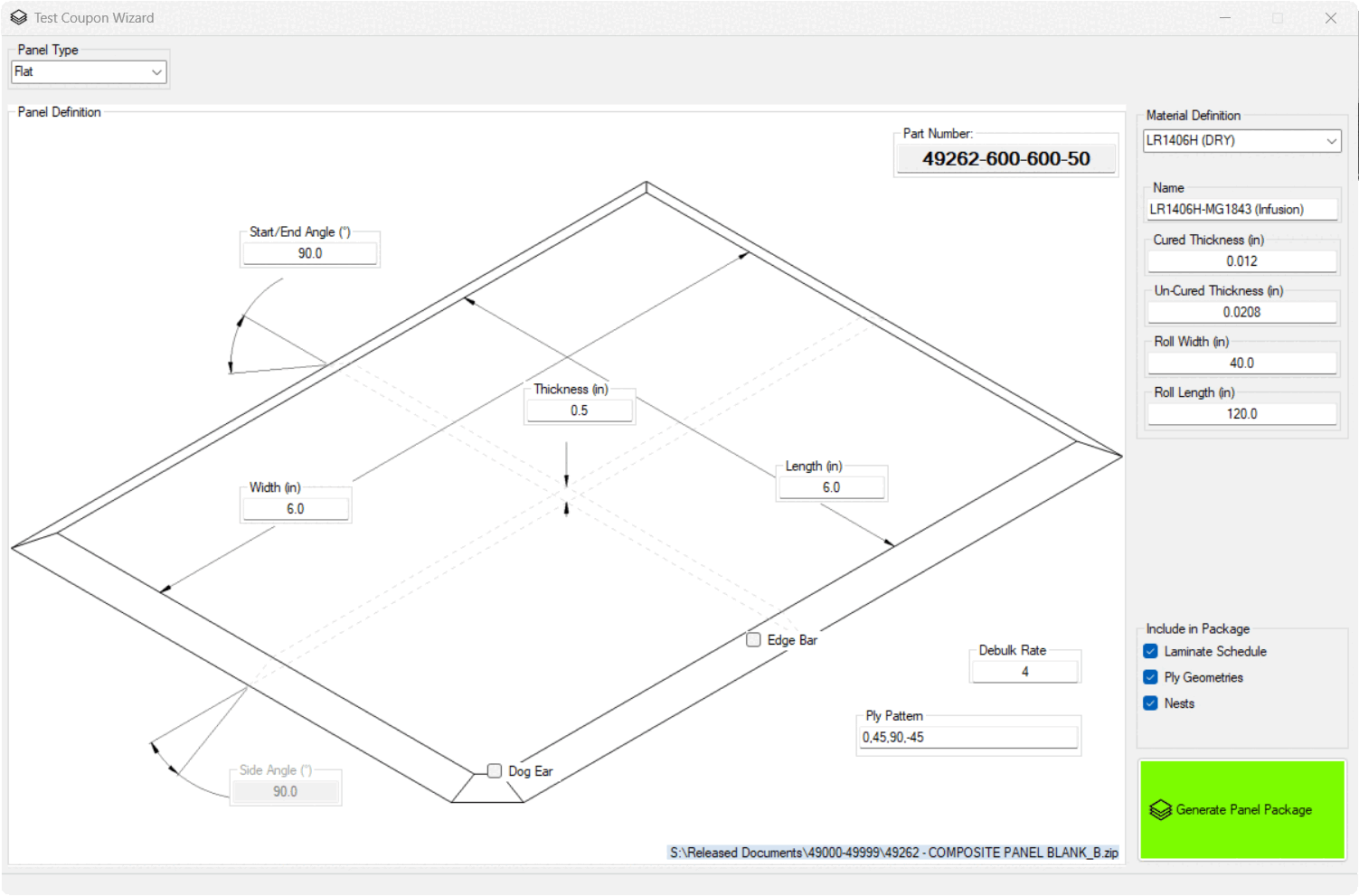 Test Coupon Wizard engineering automation demonstration
